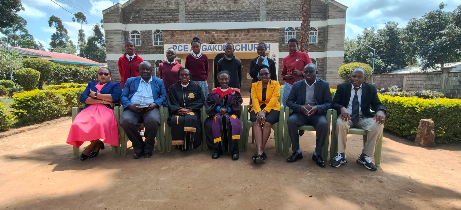 Rev. Irene with a church community group