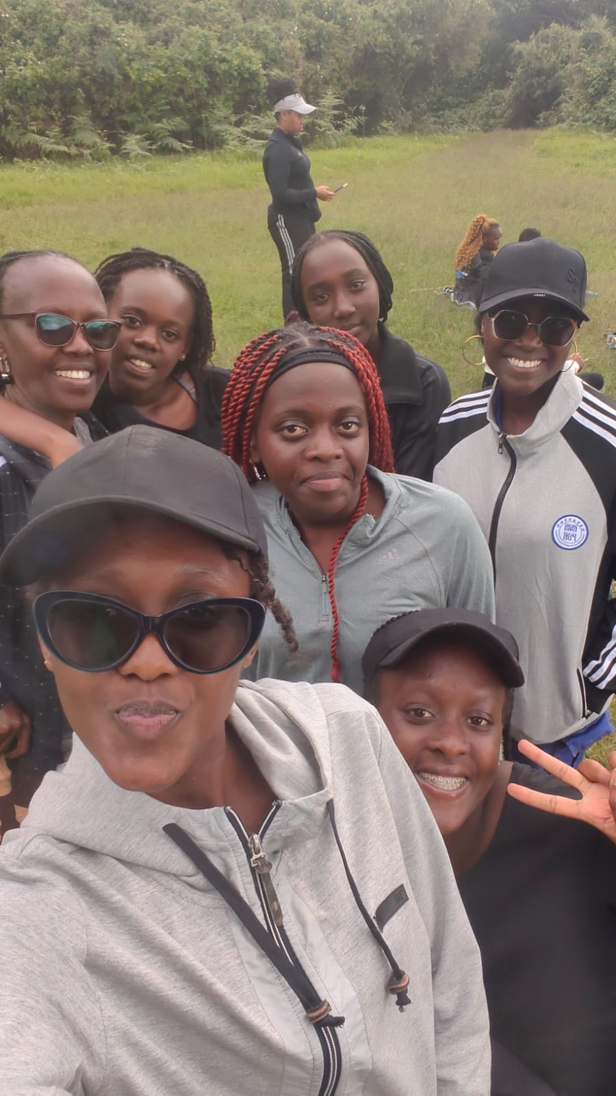 Rev. Irene sharing an outdoor moment with women