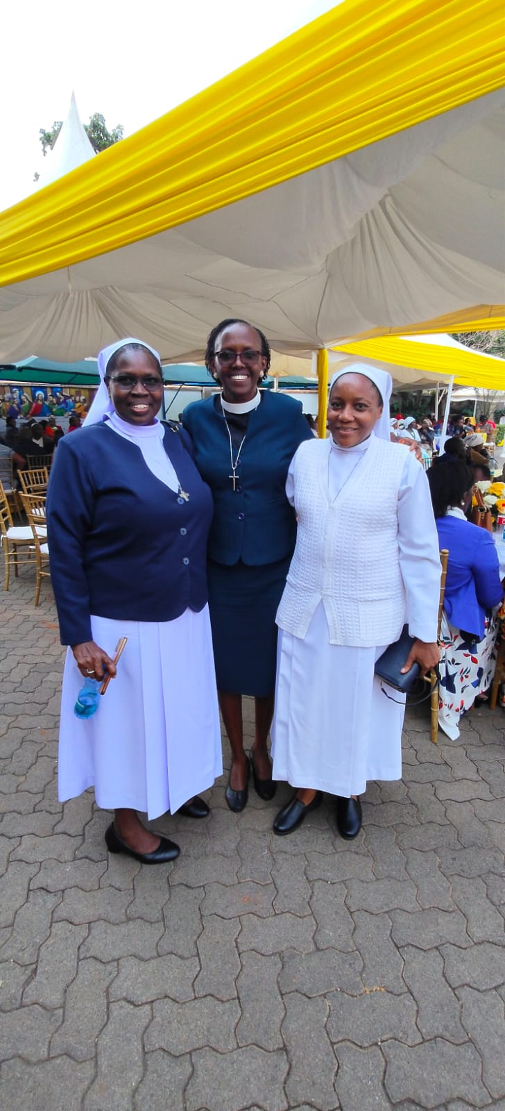 Rev. Irene with two women from a faith community